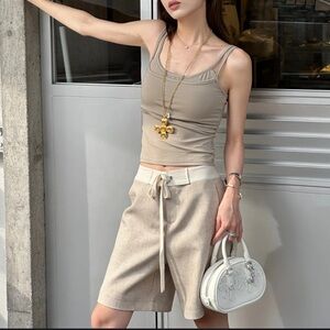 Loala Office low rise knee length Bermuda shorts S